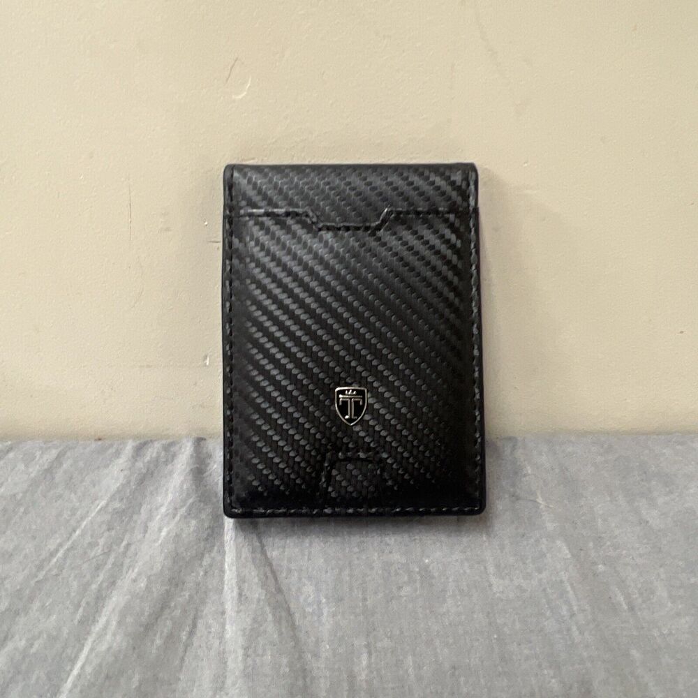 TRAVANDO Mens Slim Wallet with Money Clip AUSTIN RFID Blocking Bifold Charity